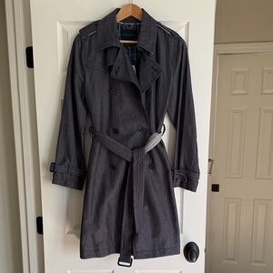 Banana Republic Charcoal Trench Coat